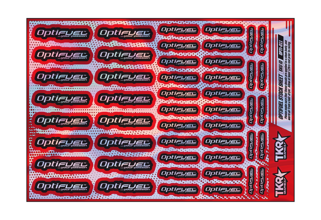 HOLOGRAPHIC OPTIFUEL A5 STOCK SHEET