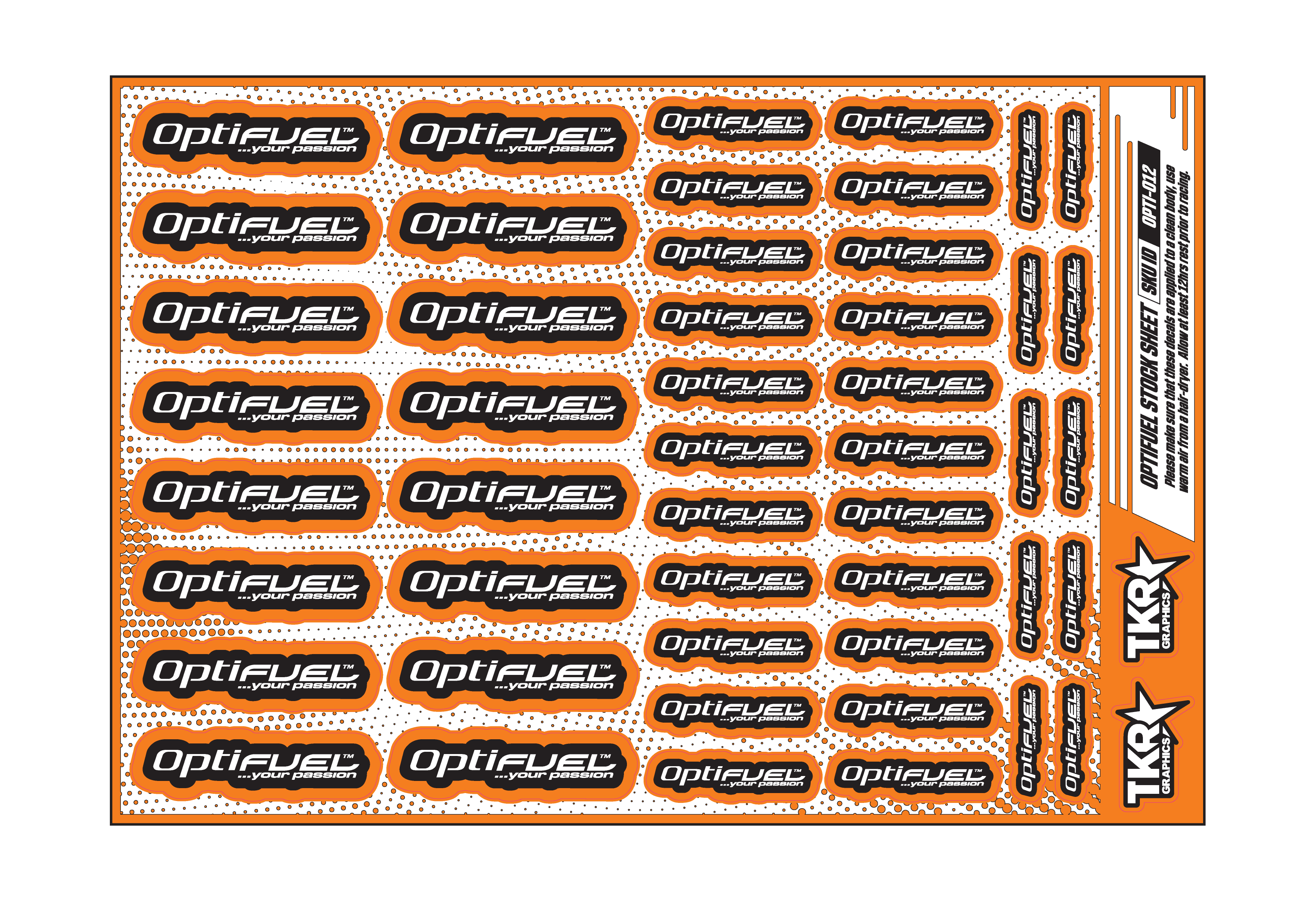 OPTIFUEL A5 STOCK SHEET