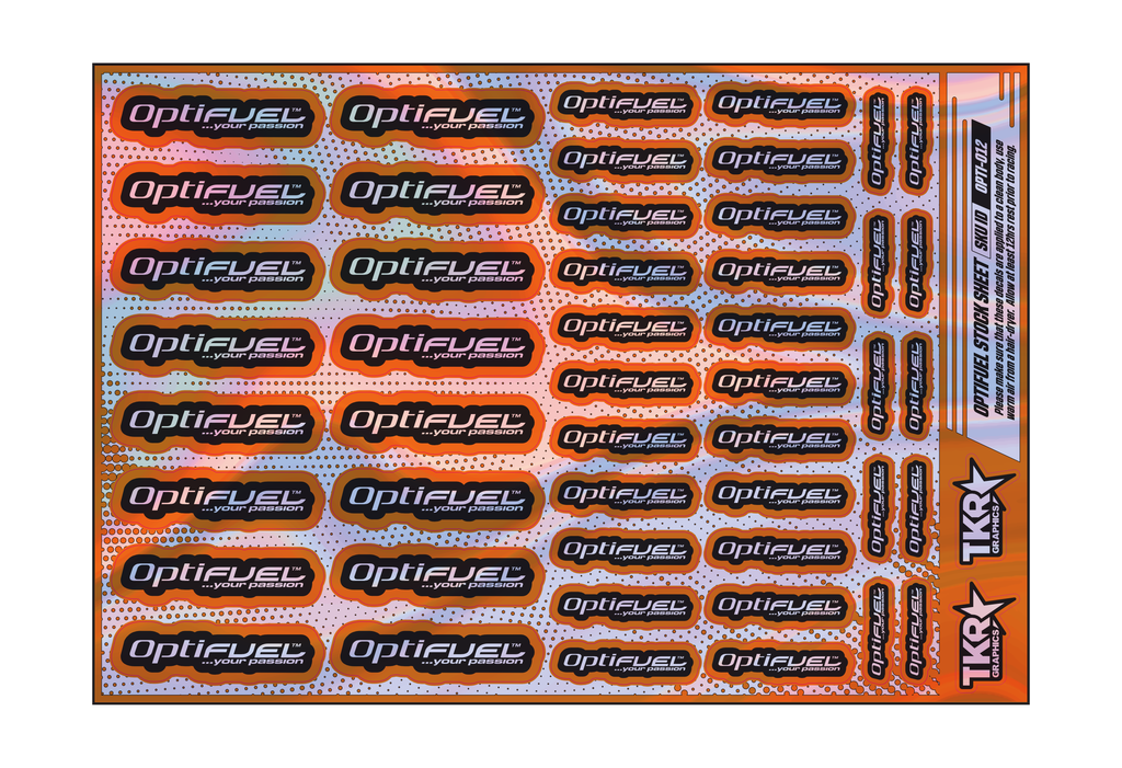 HOLOGRAPHIC OPTIFUEL A5 STOCK SHEET
