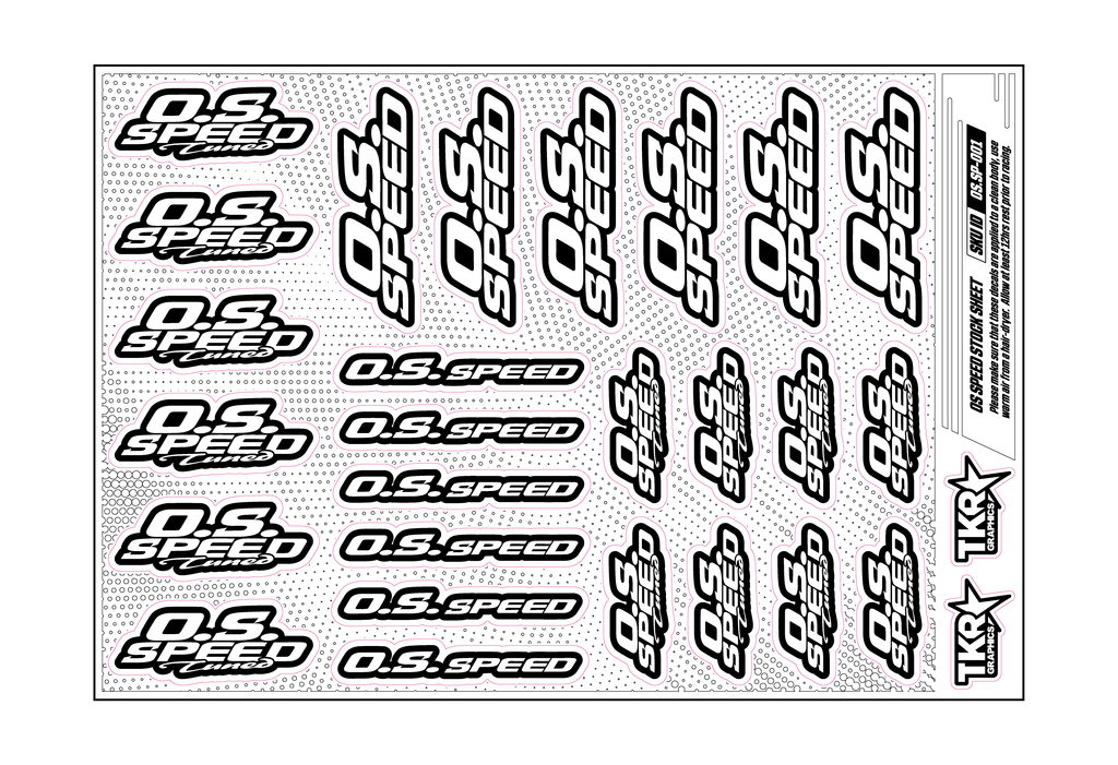 OS SPEED A5 STOCK SHEET
