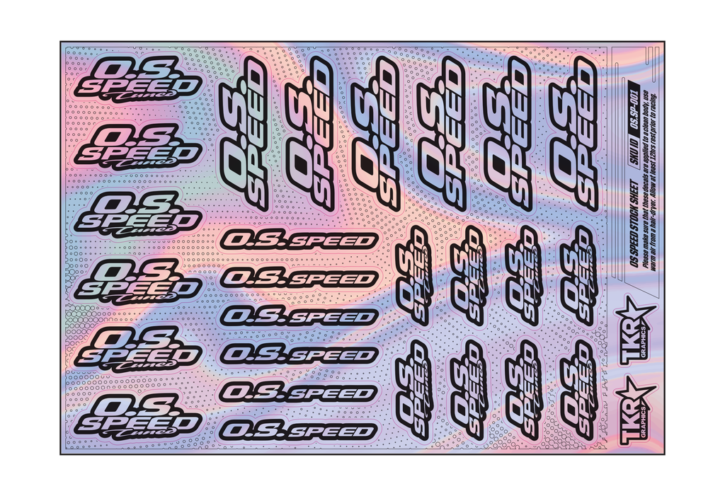 HOLOGRAPHIC OS SPEED A5 STOCK SHEET