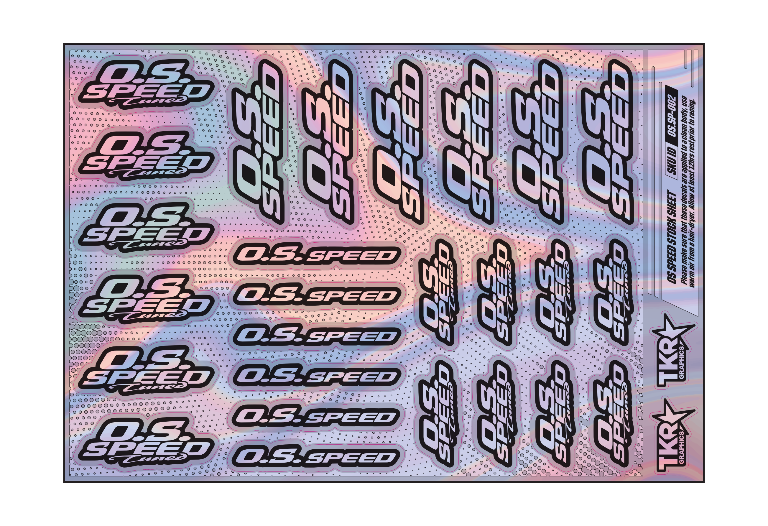 HOLOGRAPHIC OS SPEED A5 STOCK SHEET
