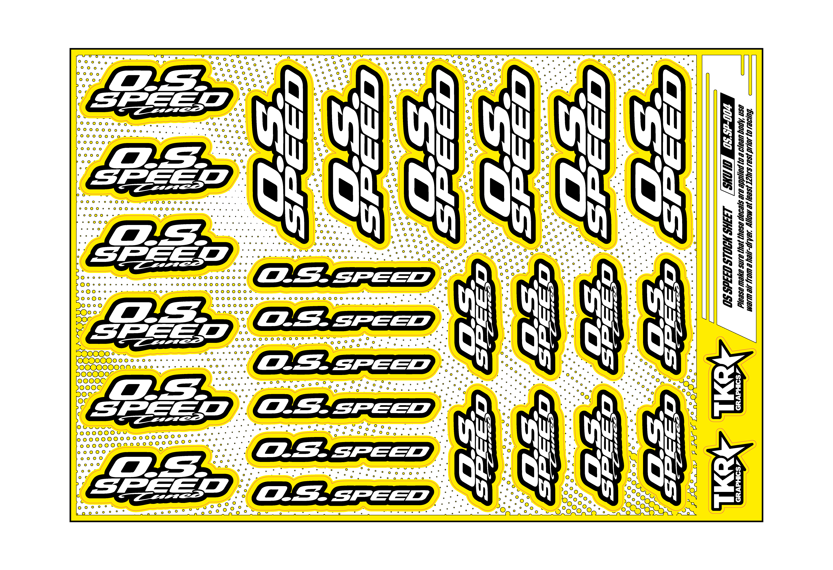 OS SPEED A5 STOCK SHEET