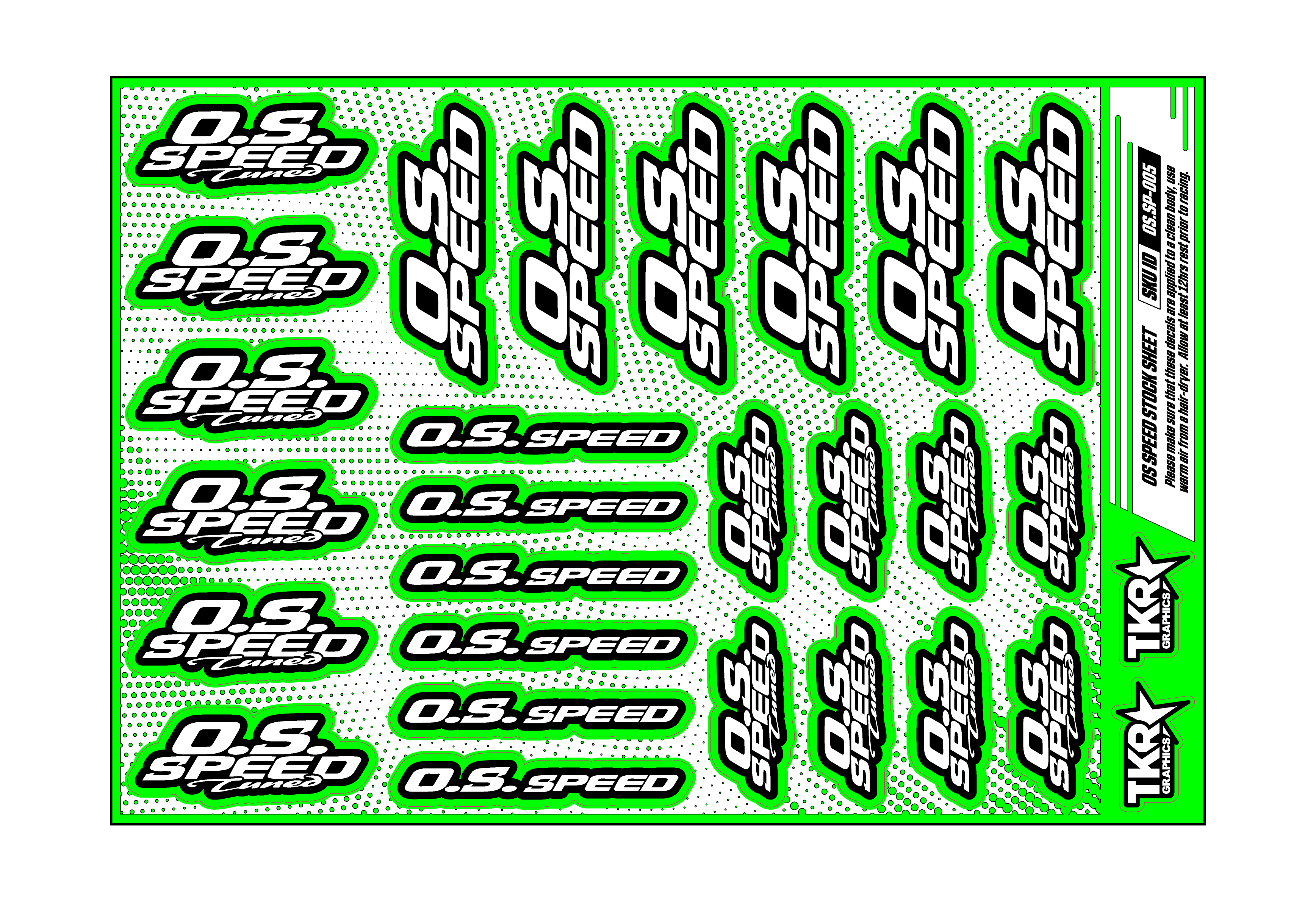 OS SPEED A5 STOCK SHEET