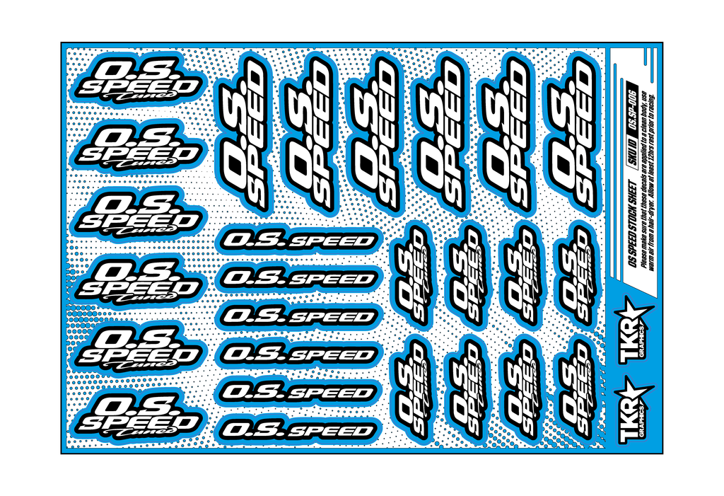 OS SPEED A5 STOCK SHEET