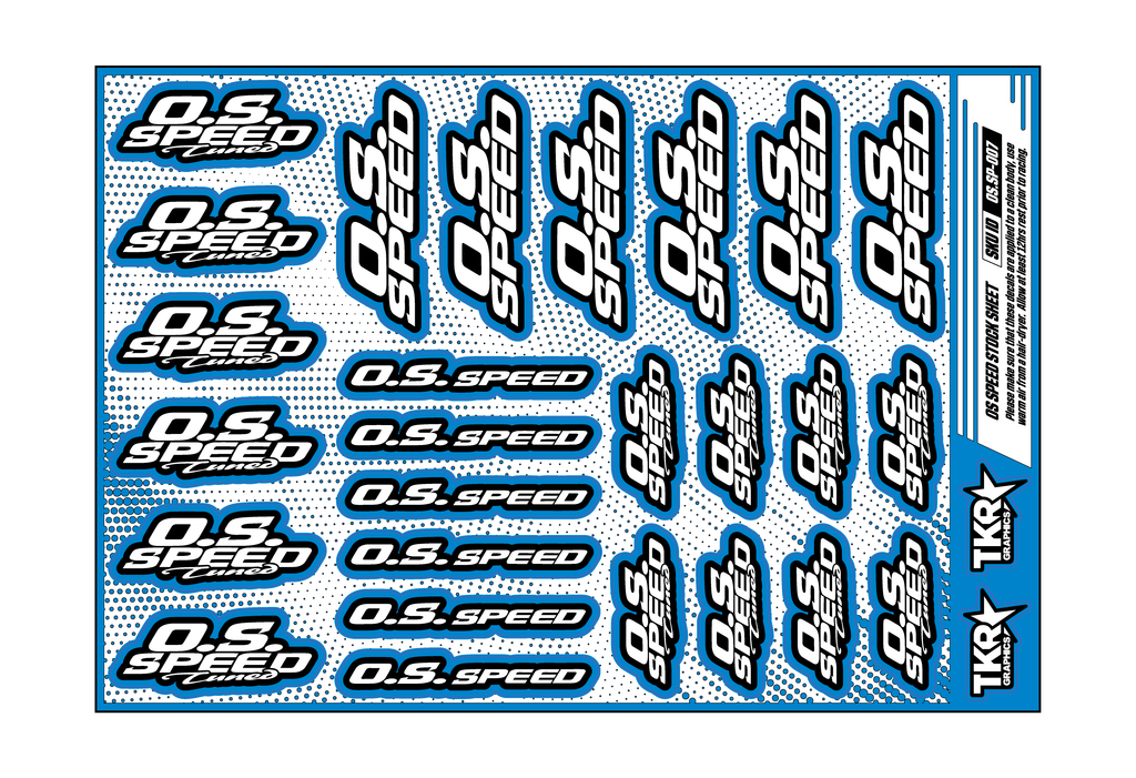 OS SPEED A5 STOCK SHEET