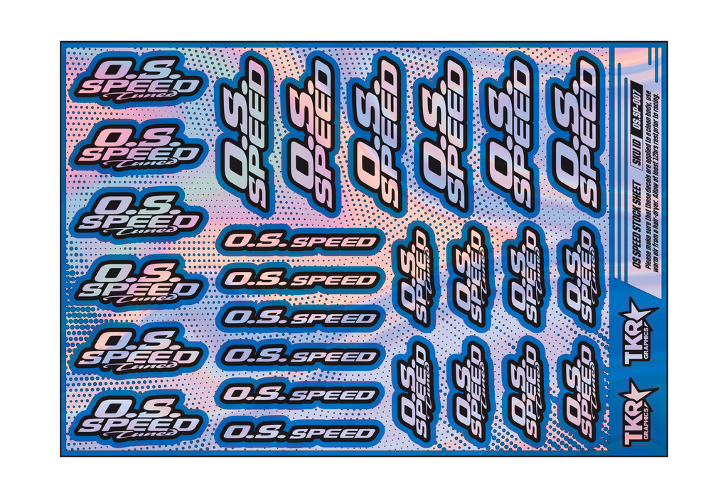 HOLOGRAPHIC OS SPEED A5 STOCK SHEET