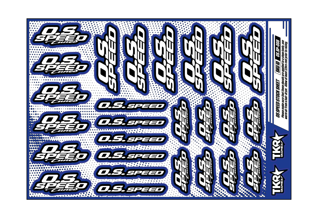 OS SPEED A5 STOCK SHEET