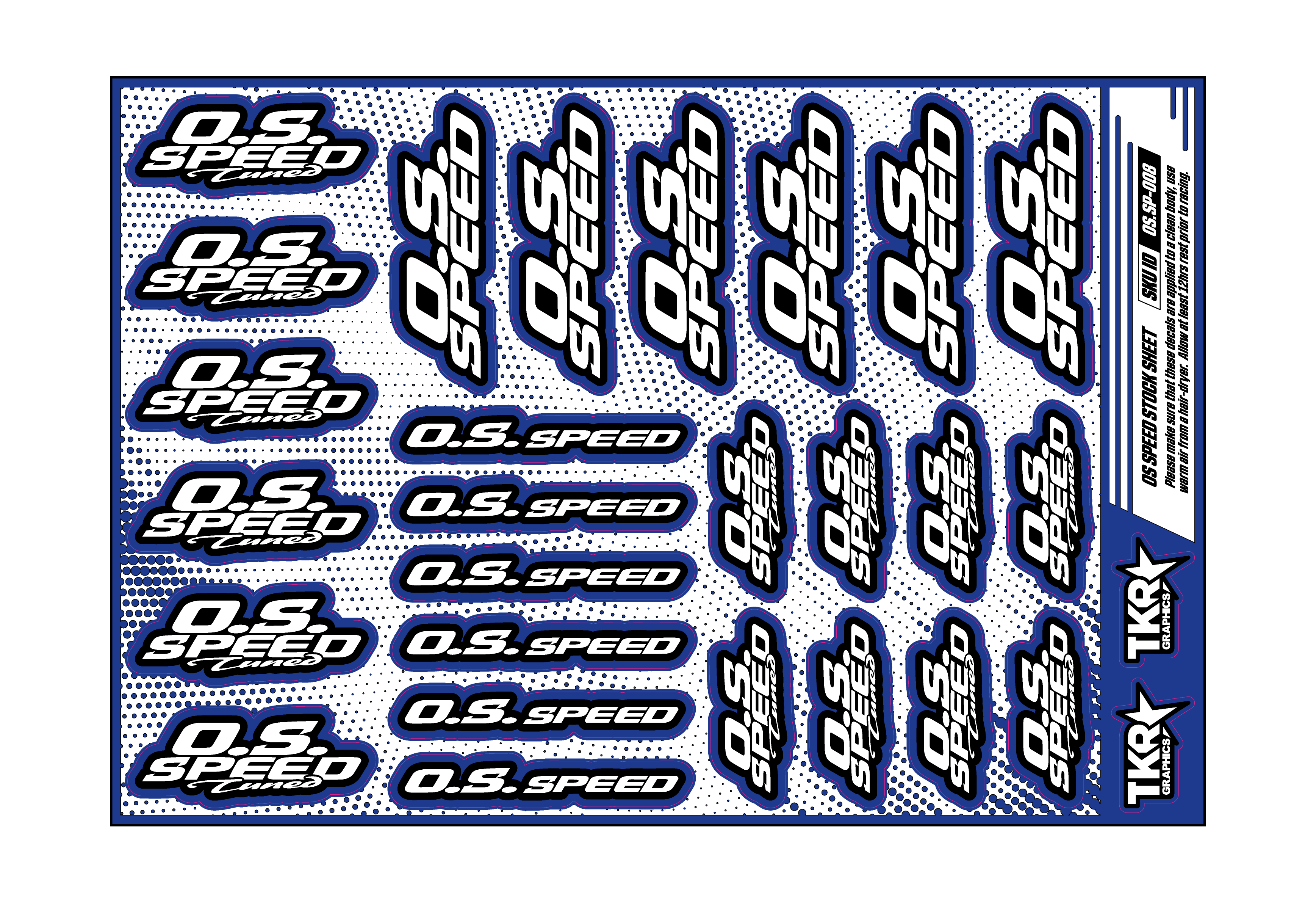 OS SPEED A5 STOCK SHEET