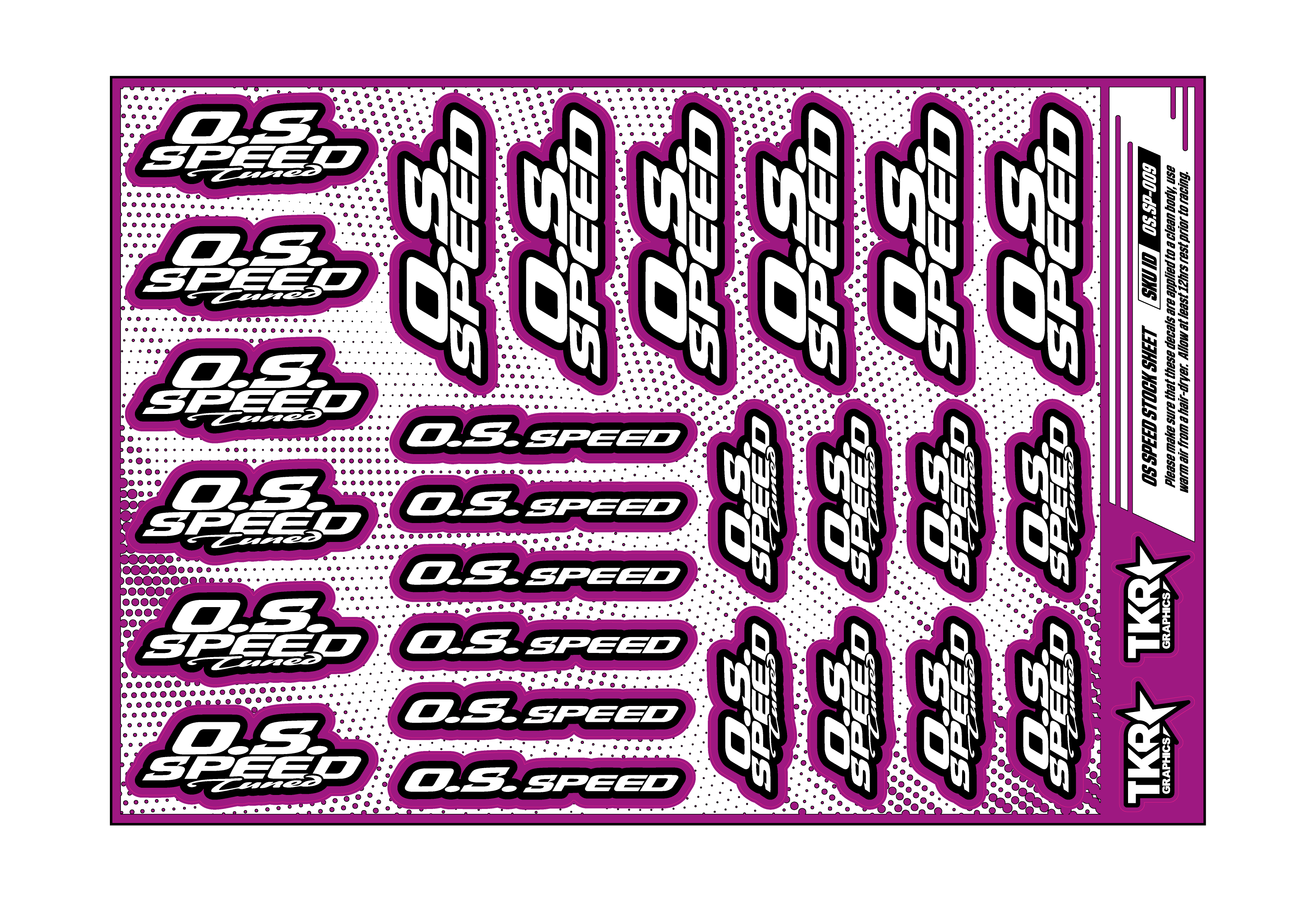 OS SPEED A5 STOCK SHEET