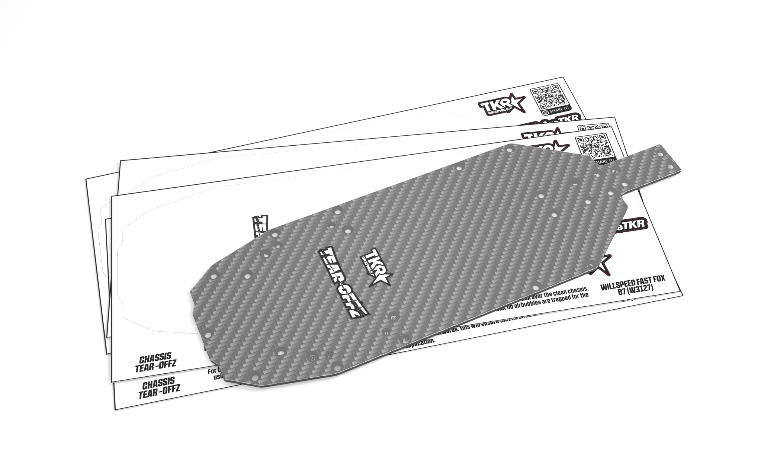 TKR TEAR-OFFZ - 5PK CHASSIS PROTECTORS