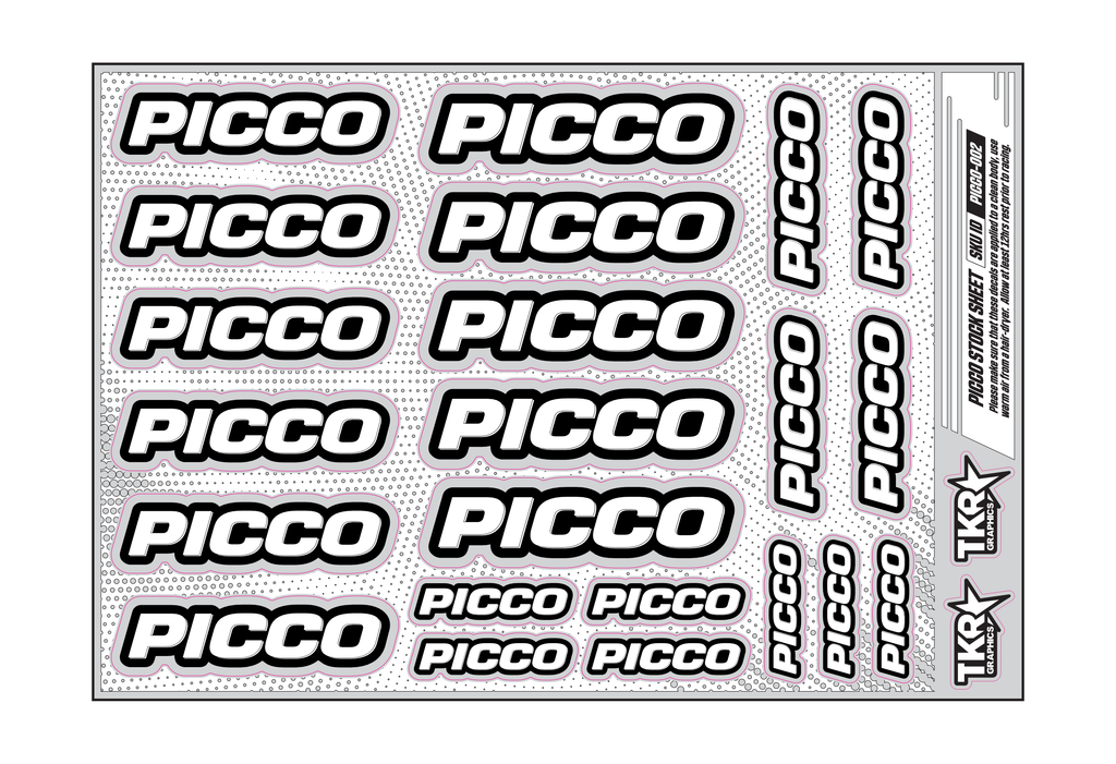 PICCO A5 STOCK SHEET