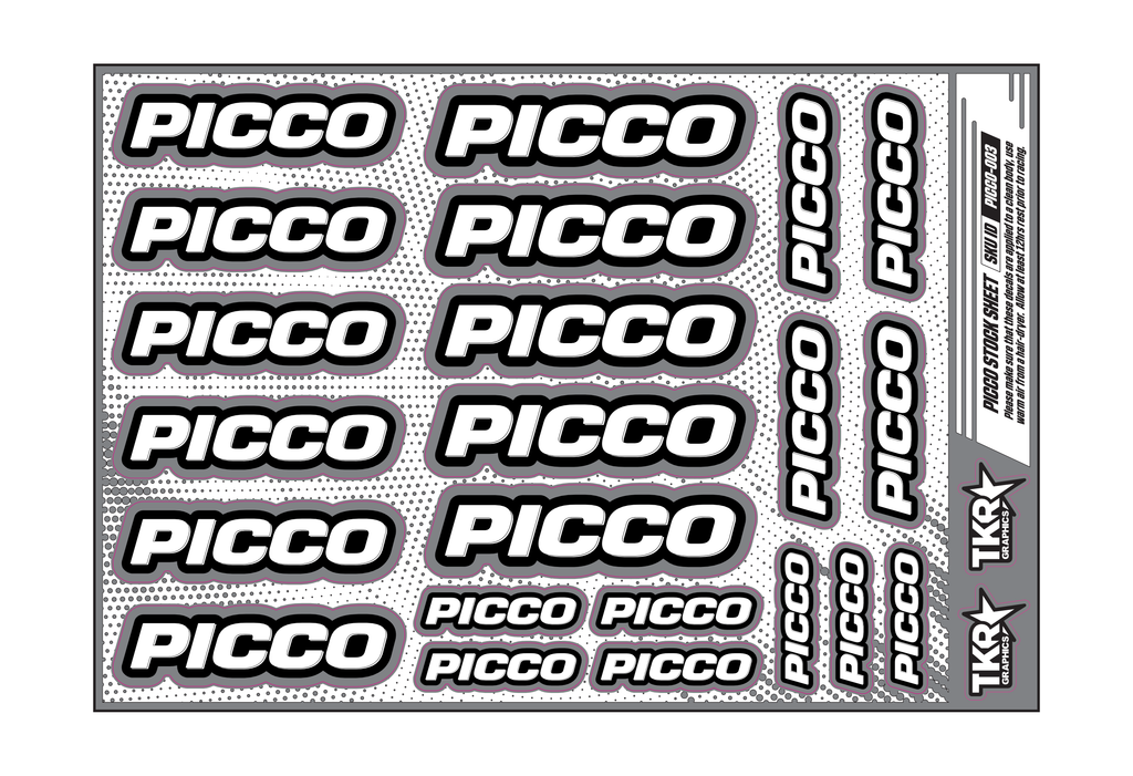 PICCO A5 STOCK SHEET