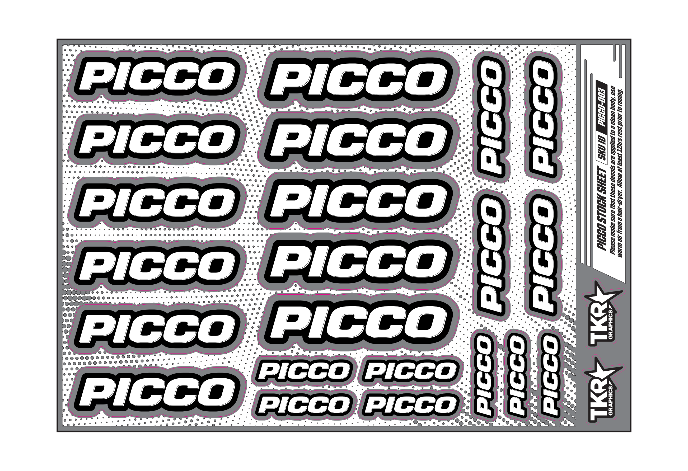 PICCO A5 STOCK SHEET