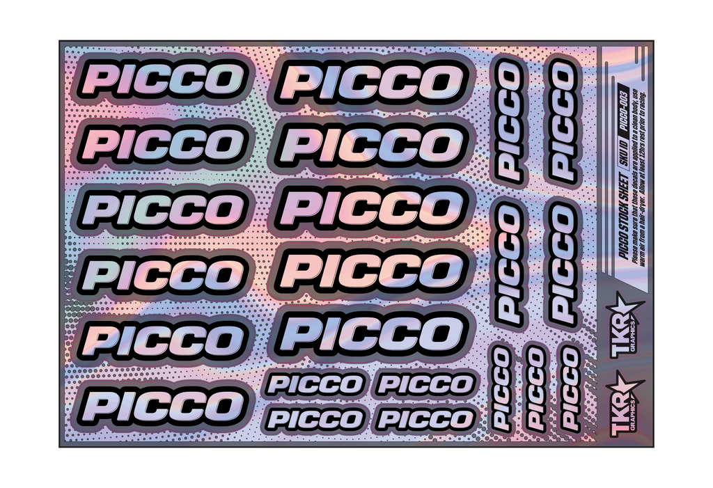 HOLOGRAPHIC PICCO A5 STOCK SHEET