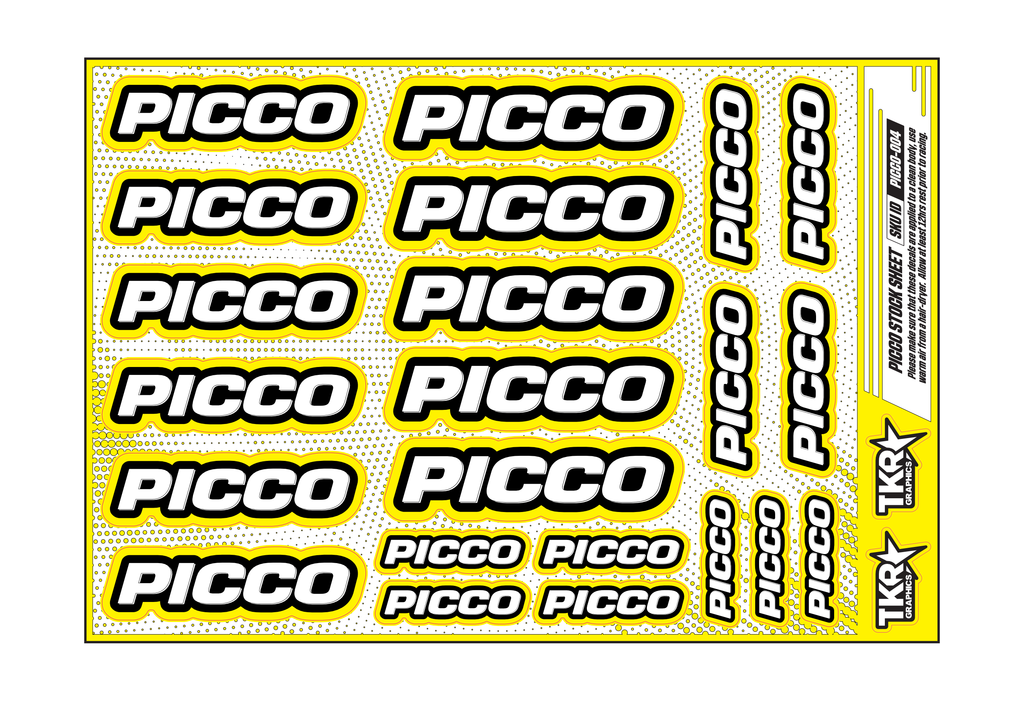 PICCO A5 STOCK SHEET
