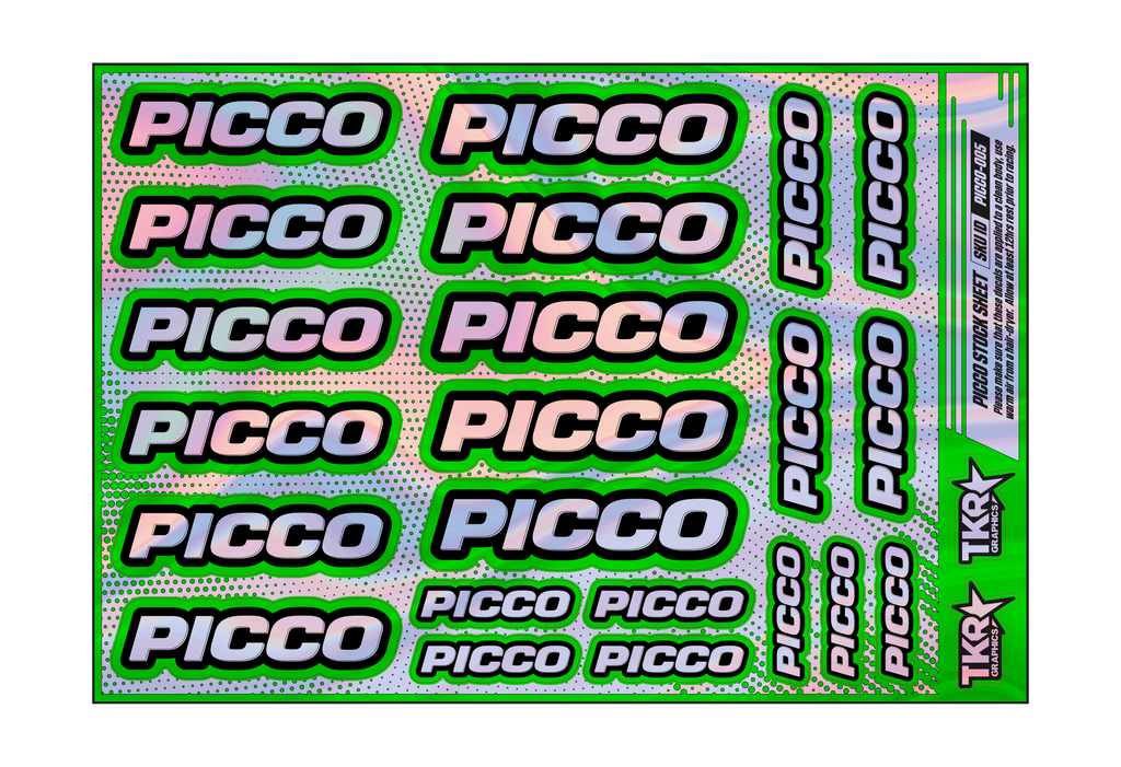 HOLOGRAPHIC PICCO A5 STOCK SHEET