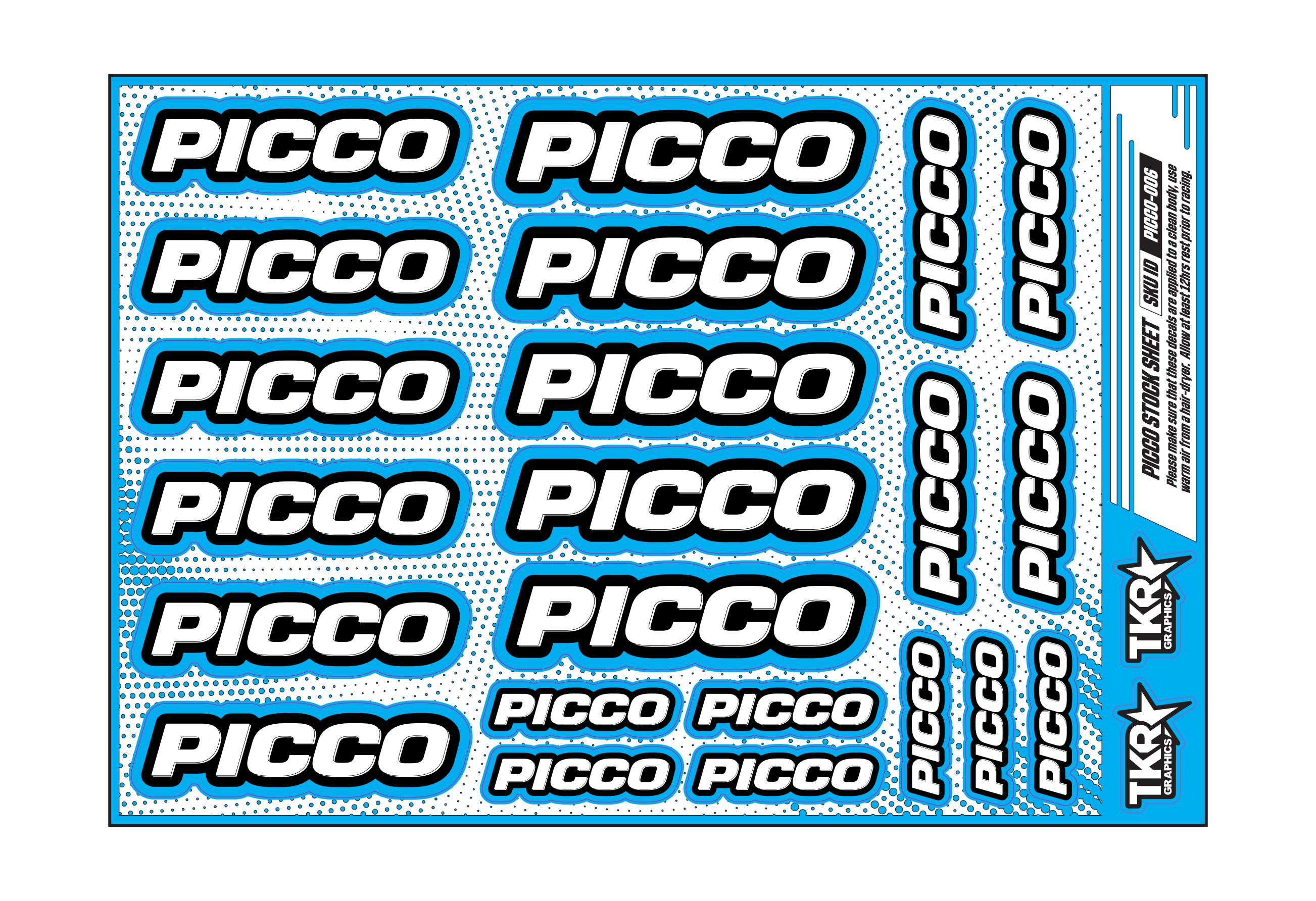 PICCO A5 STOCK SHEET