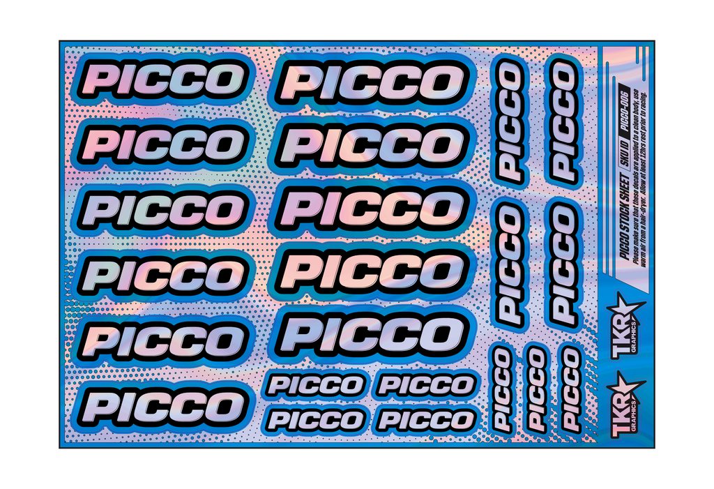HOLOGRAPHIC PICCO A5 STOCK SHEET
