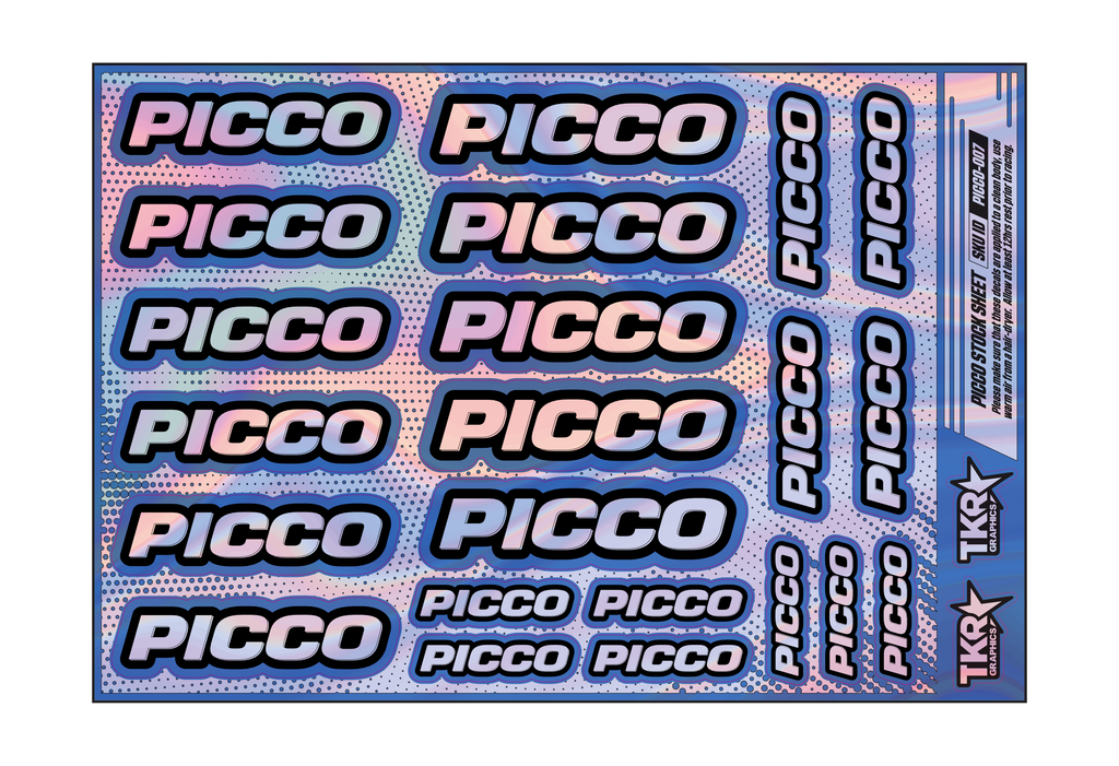HOLOGRAPHIC PICCO A5 STOCK SHEET
