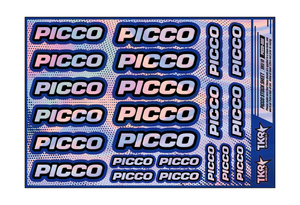 HOLOGRAPHIC PICCO A5 STOCK SHEET