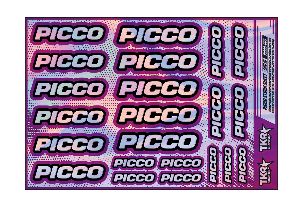 HOLOGRAPHIC PICCO A5 STOCK SHEET