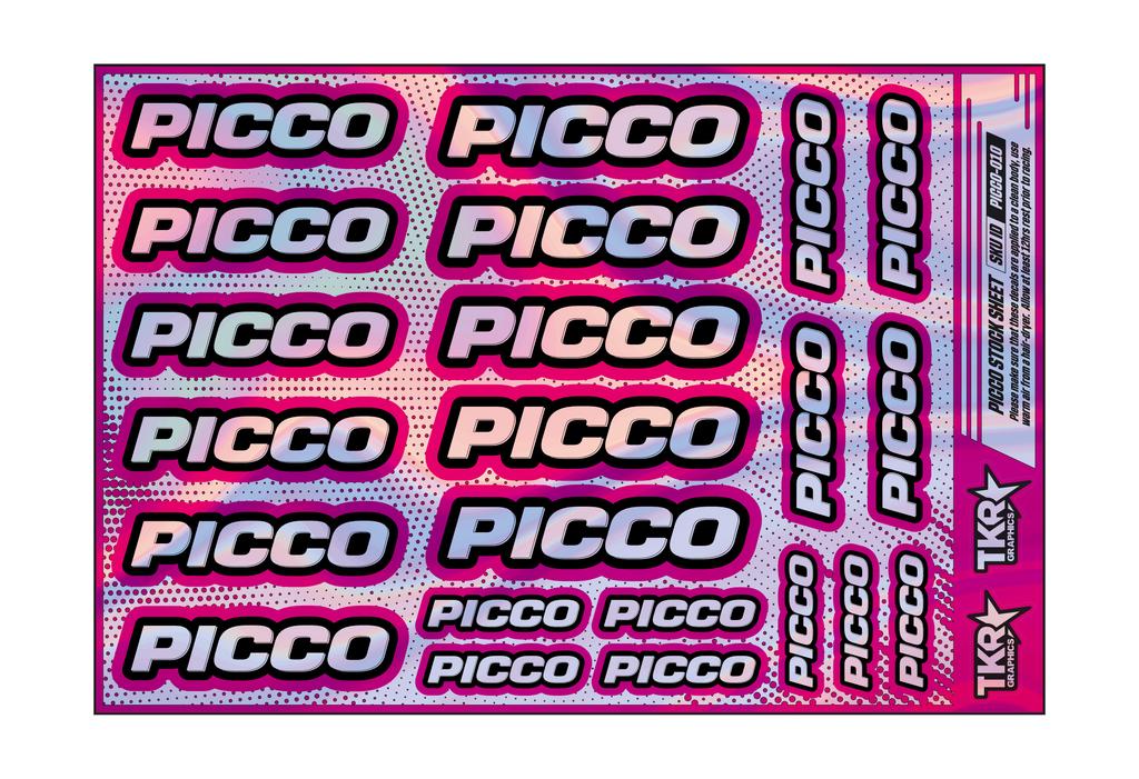 HOLOGRAPHIC PICCO A5 STOCK SHEET