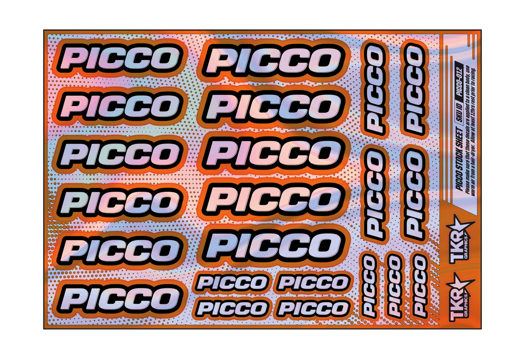 HOLOGRAPHIC PICCO A5 STOCK SHEET