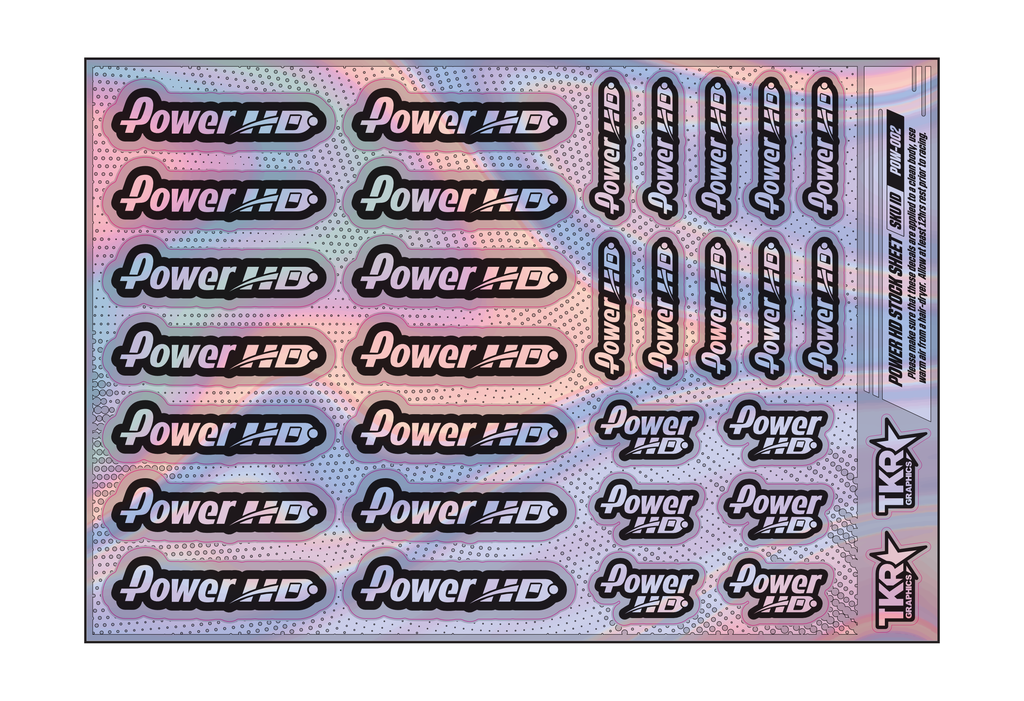 HOLOGRAPHIC POWER HD A5 STOCK SHEET