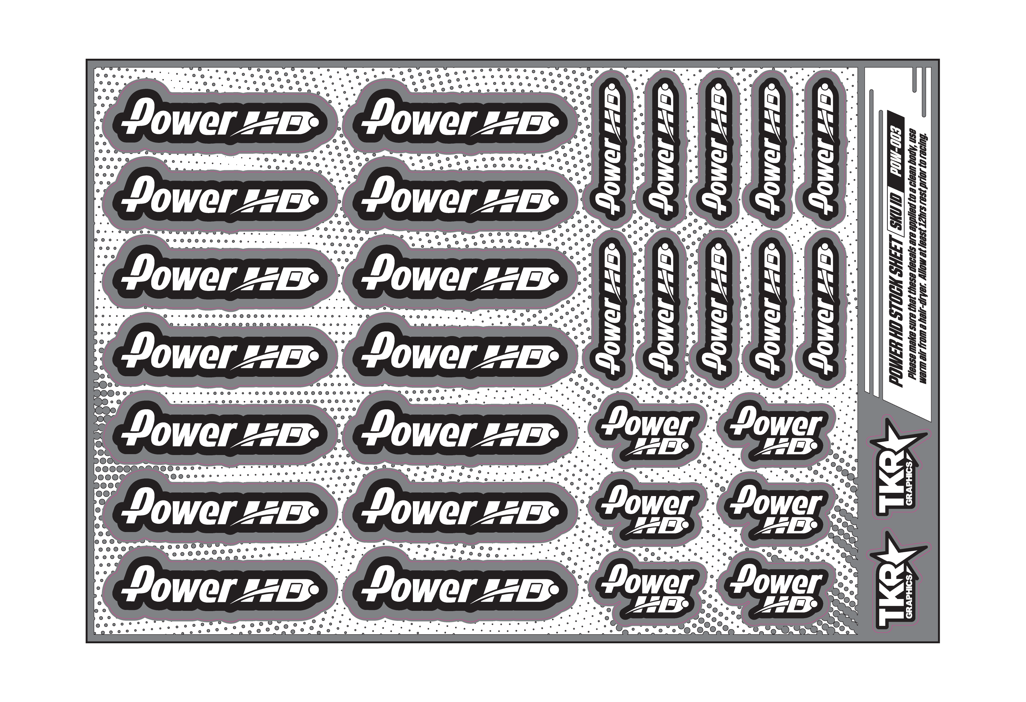 POWER HD A5 STOCK SHEET