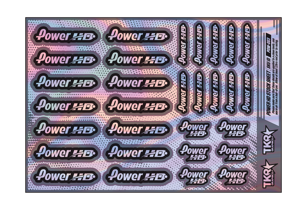 HOLOGRAPHIC POWER HD A5 STOCK SHEET