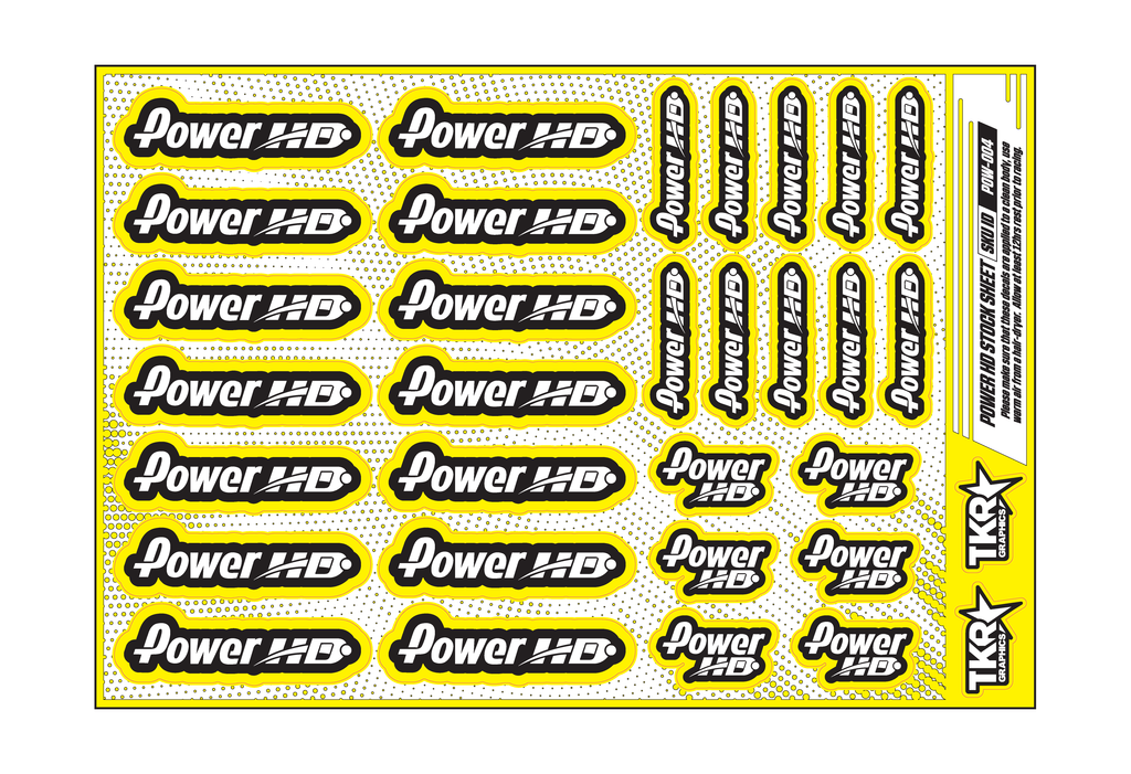 POWER HD A5 STOCK SHEET