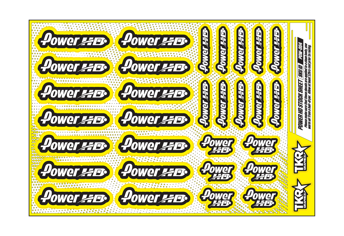 POWER HD A5 STOCK SHEET