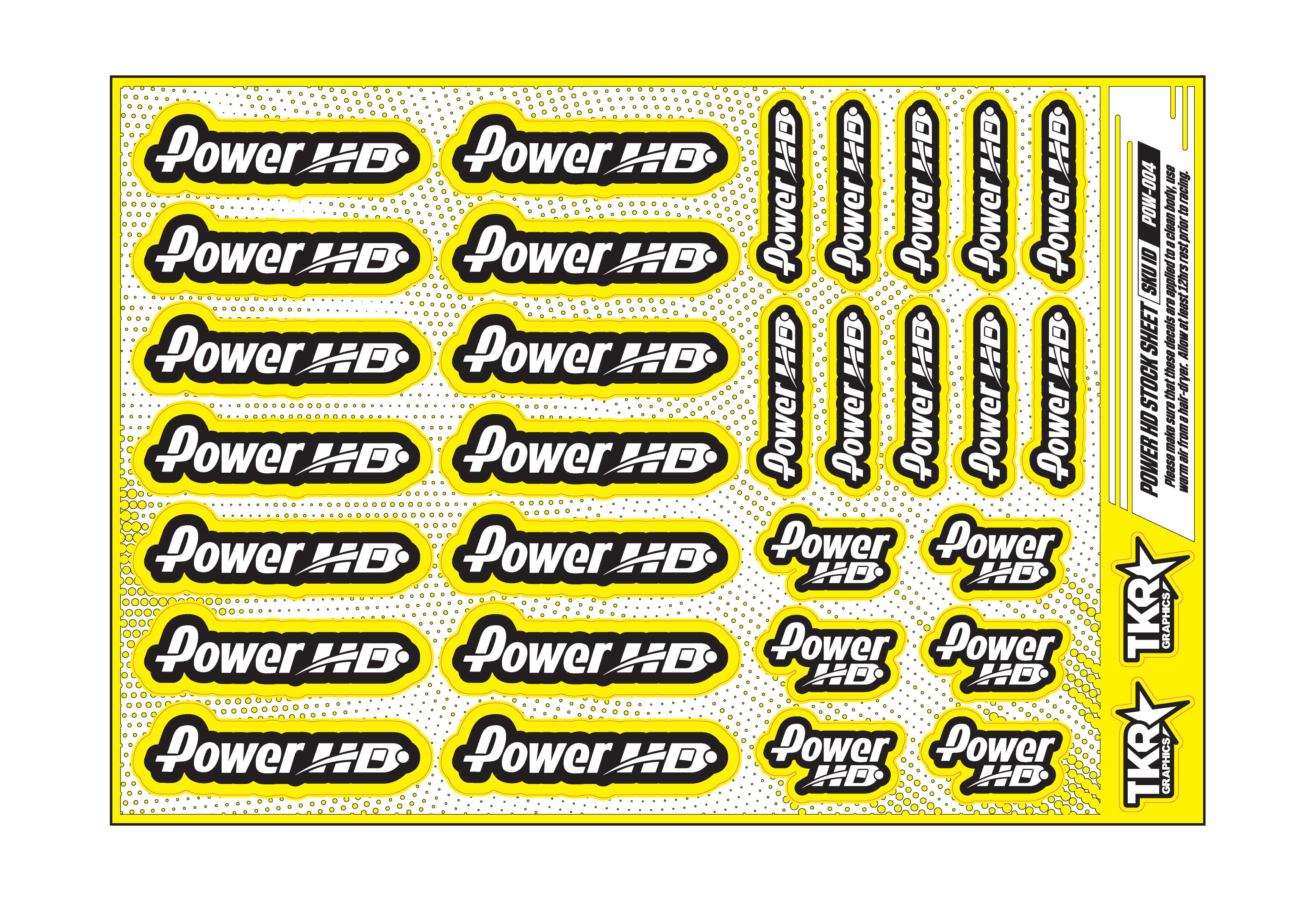 POWER HD A5 STOCK SHEET