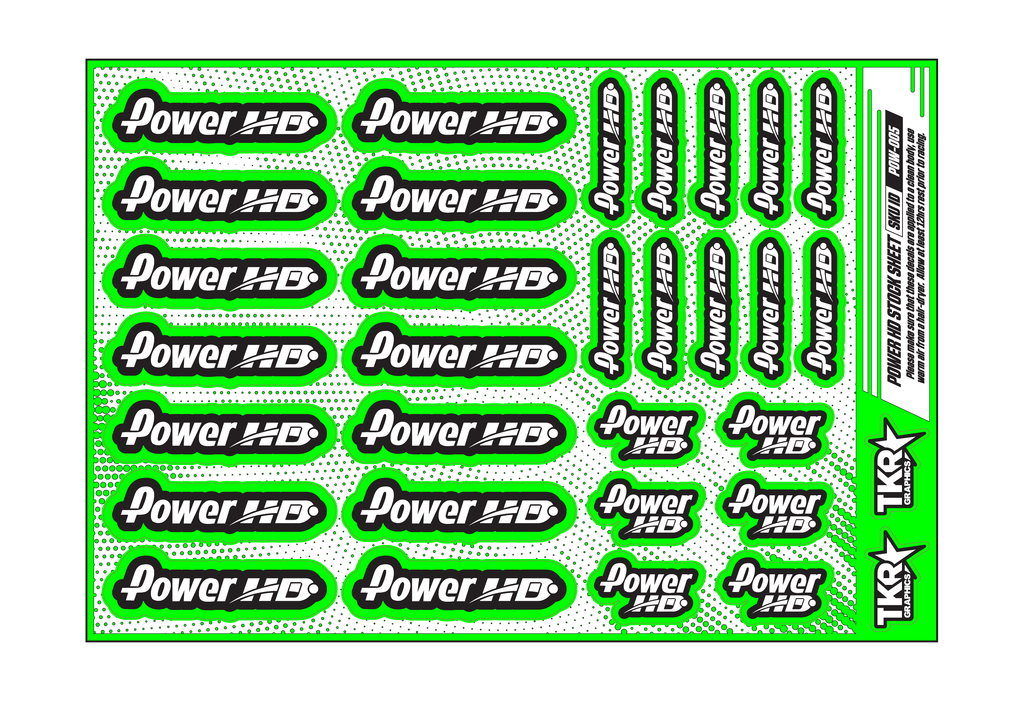 POWER HD A5 STOCK SHEET