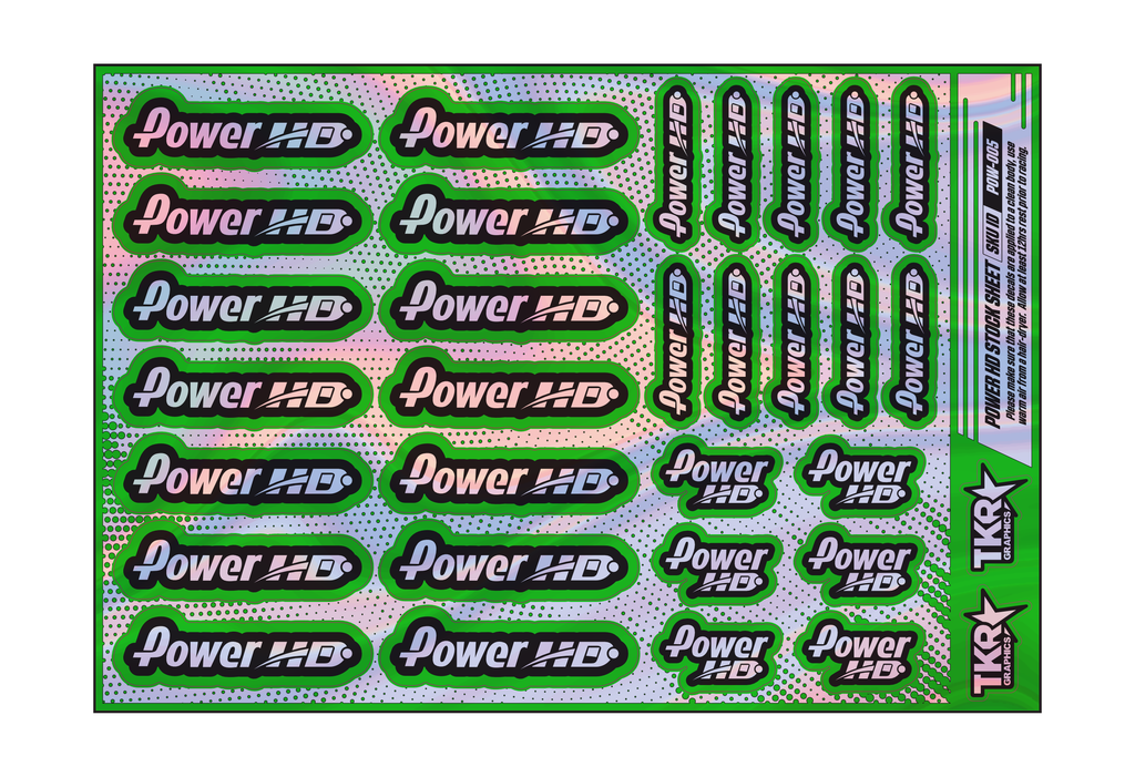 HOLOGRAPHIC POWER HD A5 STOCK SHEET