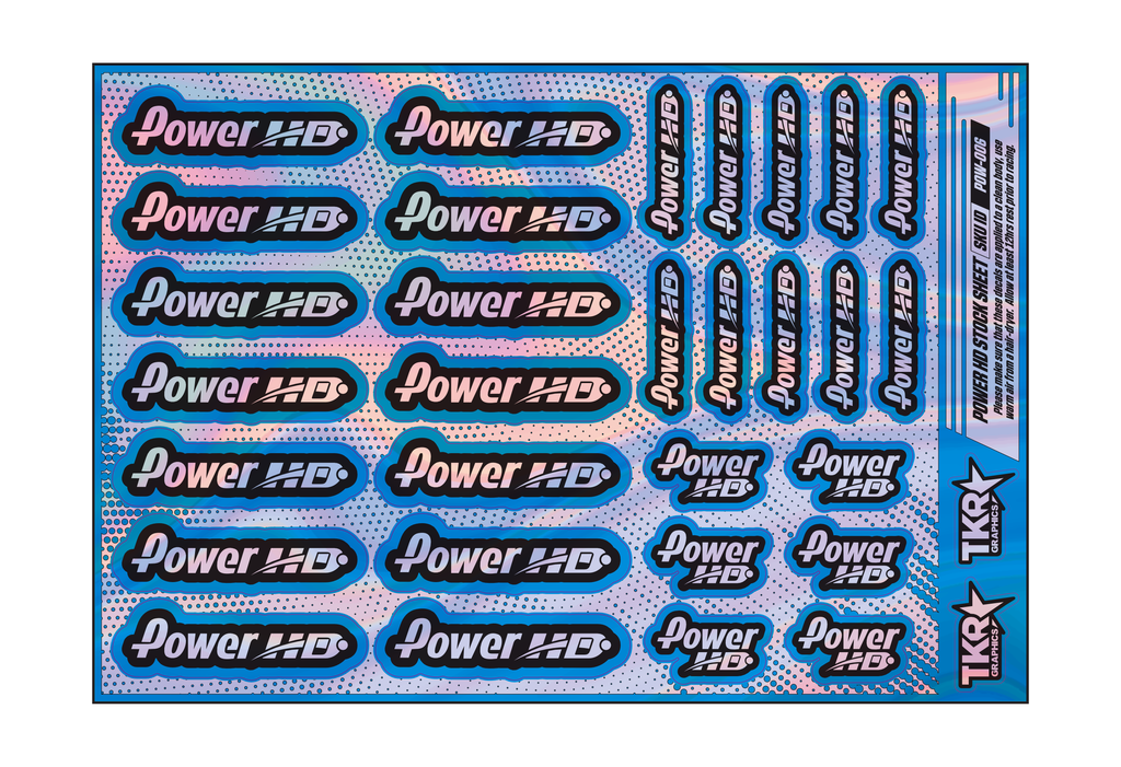 HOLOGRAPHIC POWER HD A5 STOCK SHEET