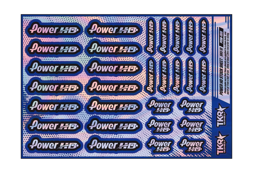 HOLOGRAPHIC POWER HD A5 STOCK SHEET