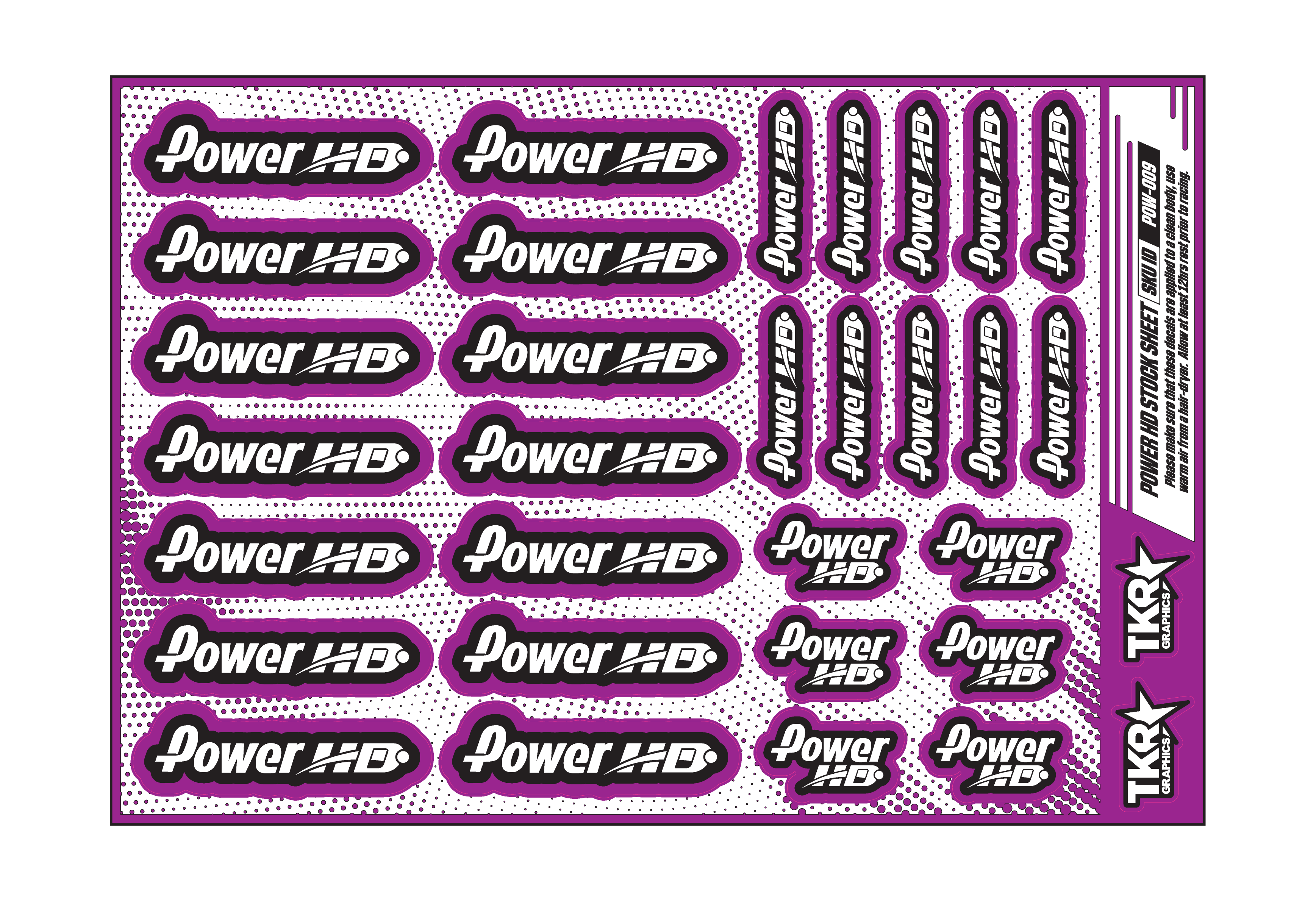 POWER HD A5 STOCK SHEET