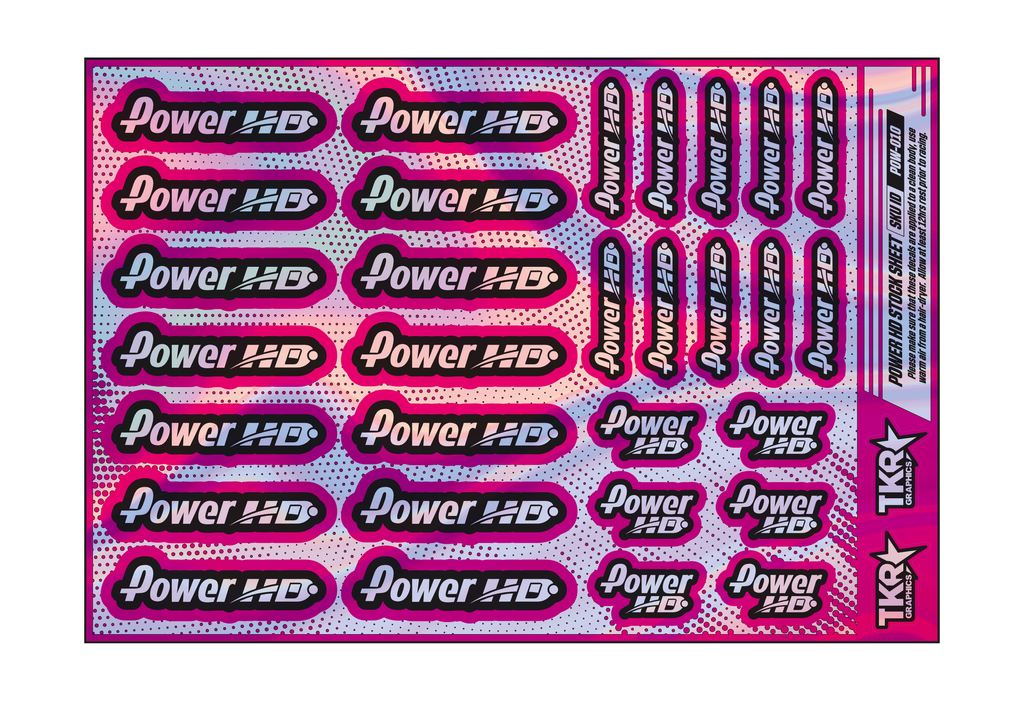 HOLOGRAPHIC POWER HD A5 STOCK SHEET