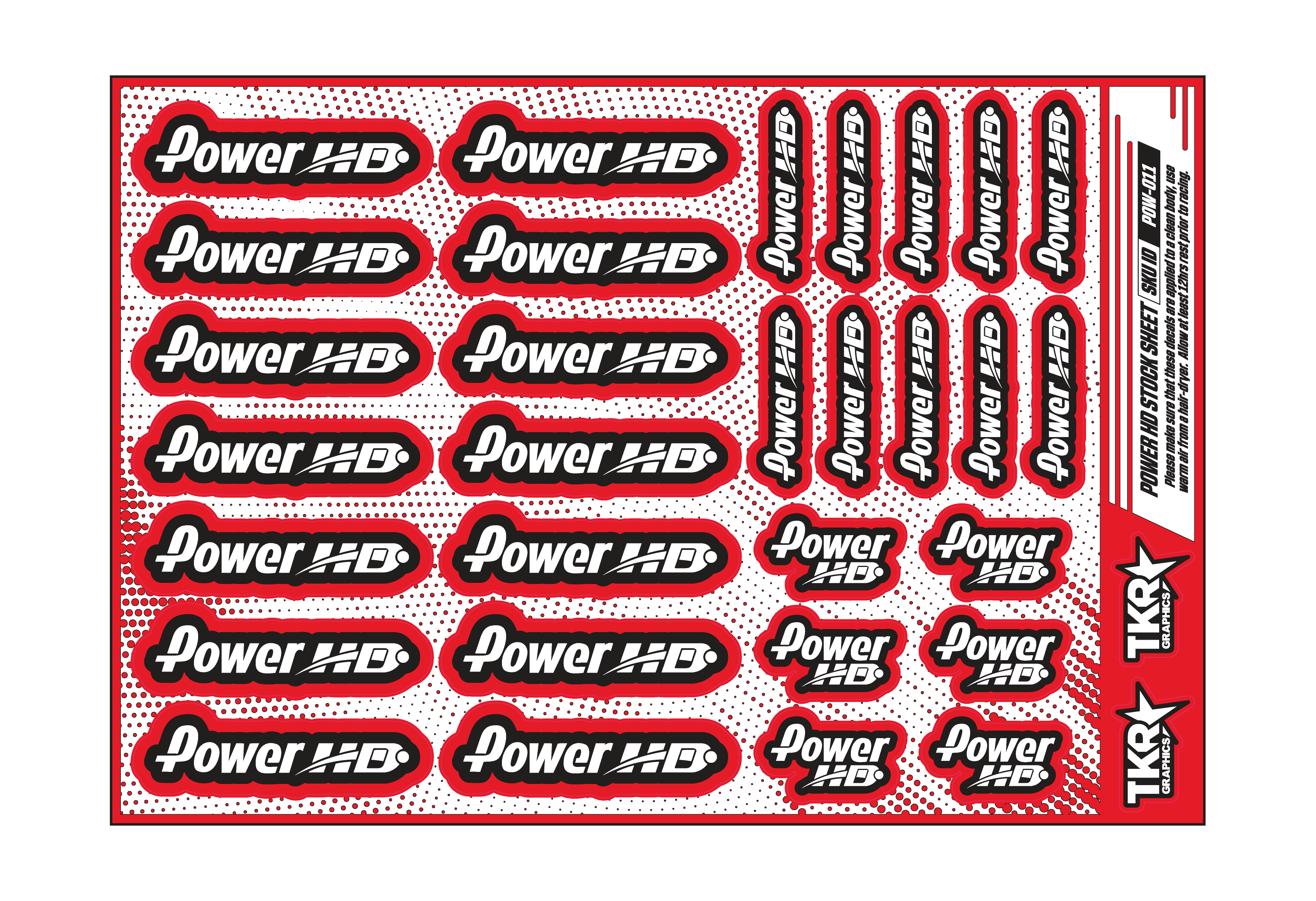 POWER HD A5 STOCK SHEET
