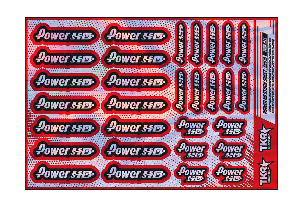 HOLOGRAPHIC POWER HD A5 STOCK SHEET