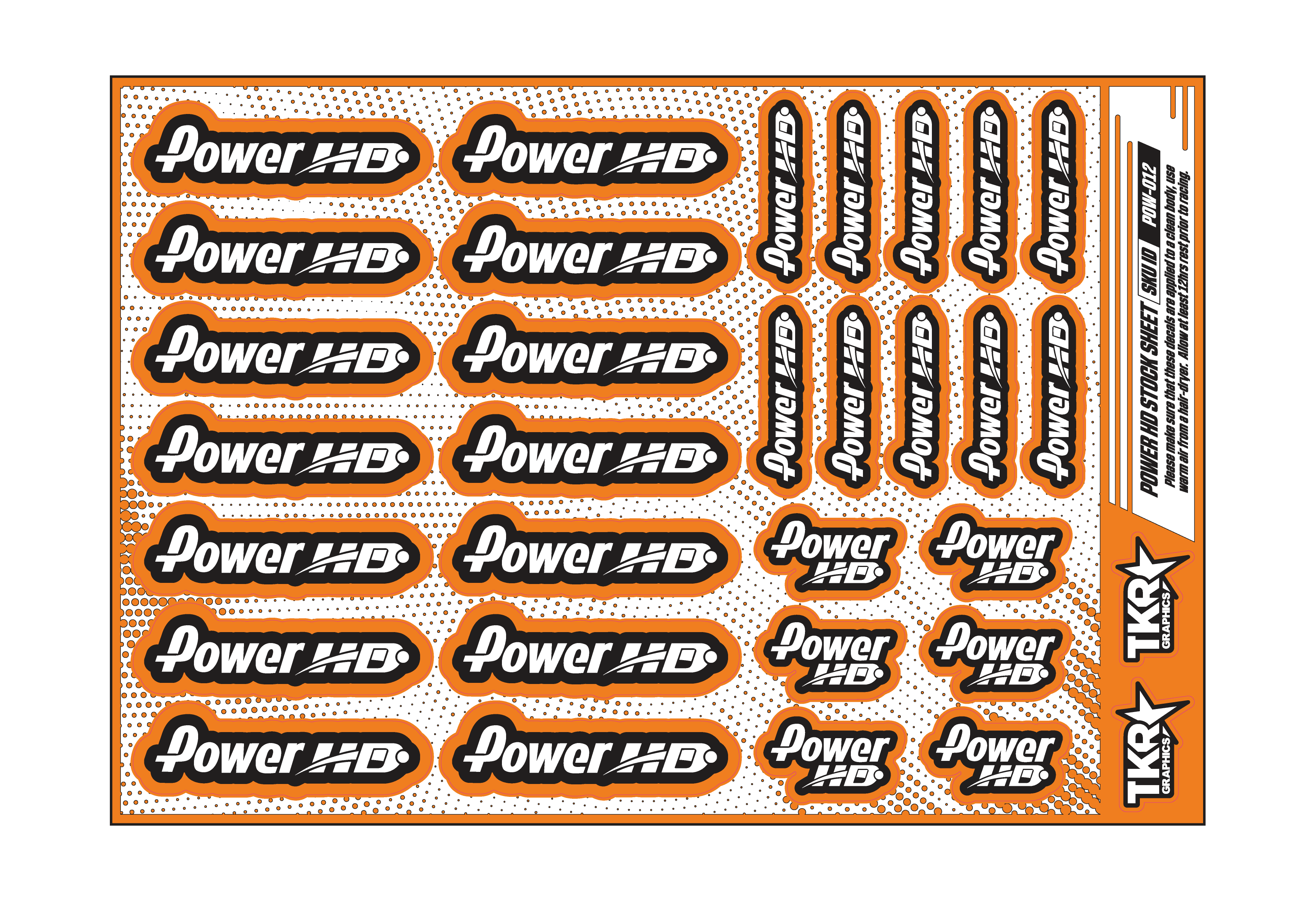 POWER HD A5 STOCK SHEET
