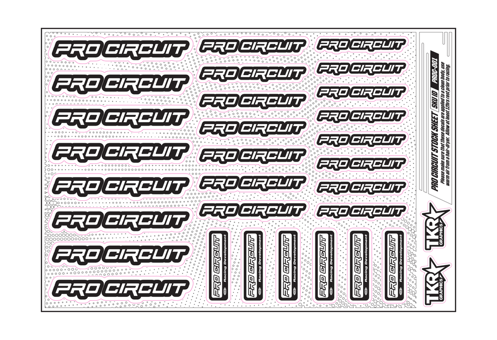 PRO CIRCUIT A5 STOCK SHEET
