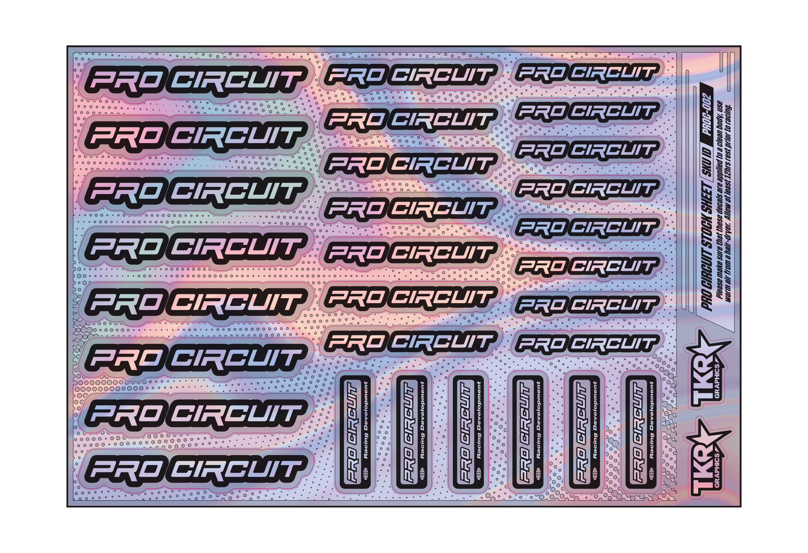 HOLOGRAPHIC PRO CIRCUIT A5 STOCK SHEET