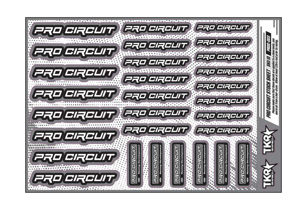 PRO CIRCUIT A5 STOCK SHEET