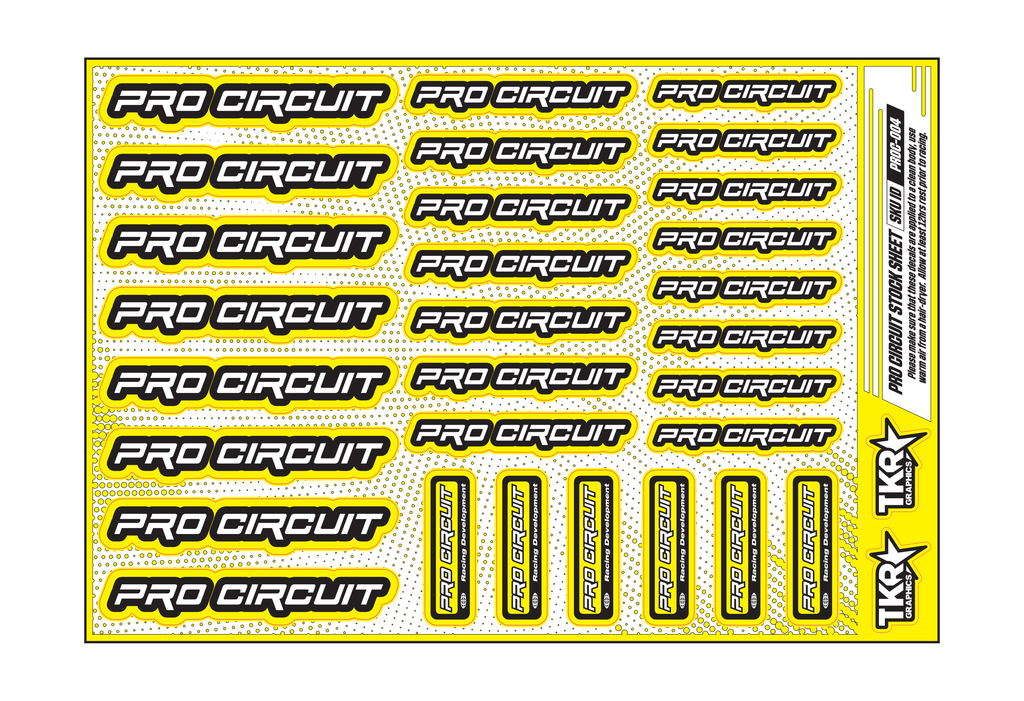 PRO CIRCUIT A5 STOCK SHEET