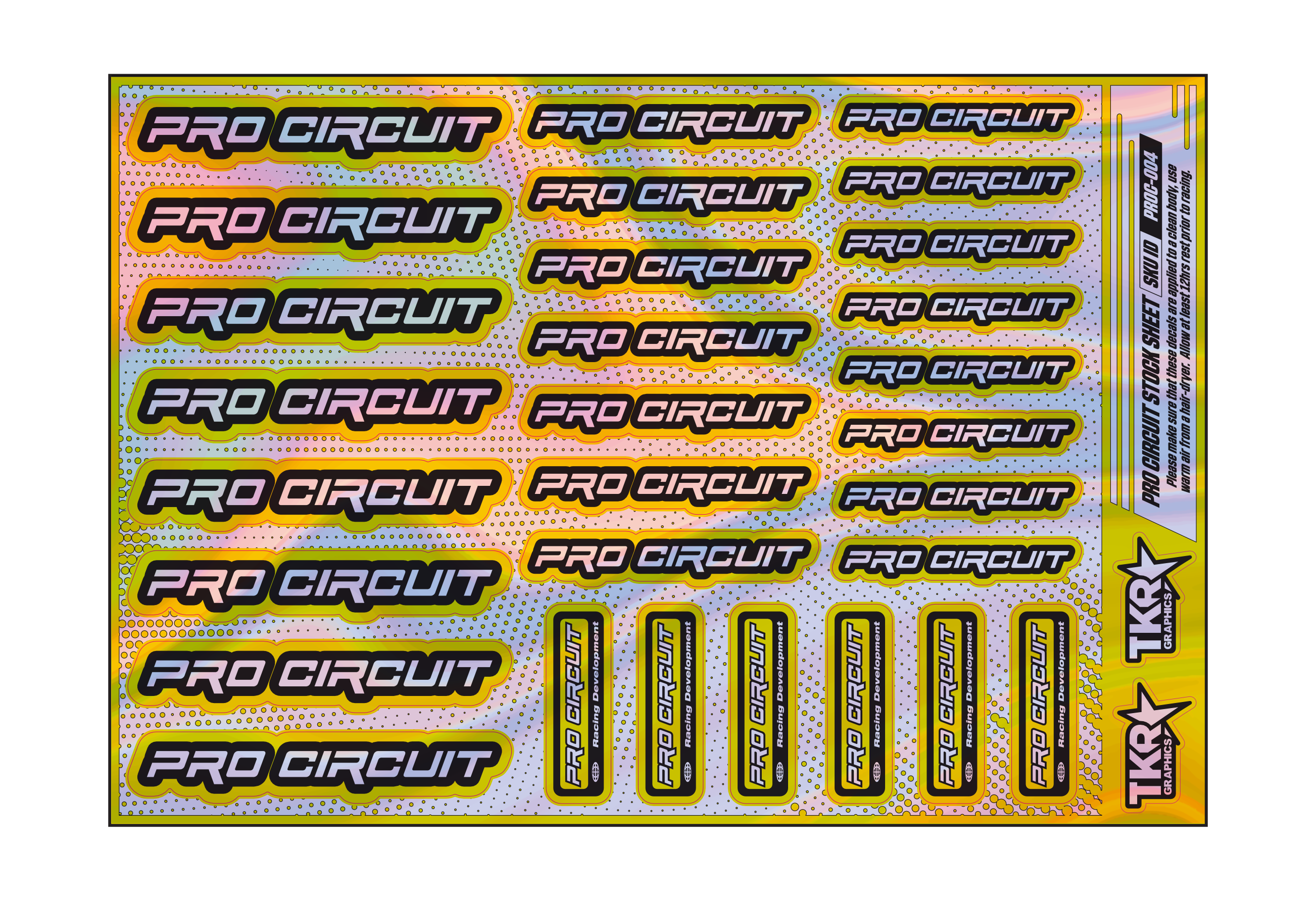 HOLOGRAPHIC PRO CIRCUIT A5 STOCK SHEET