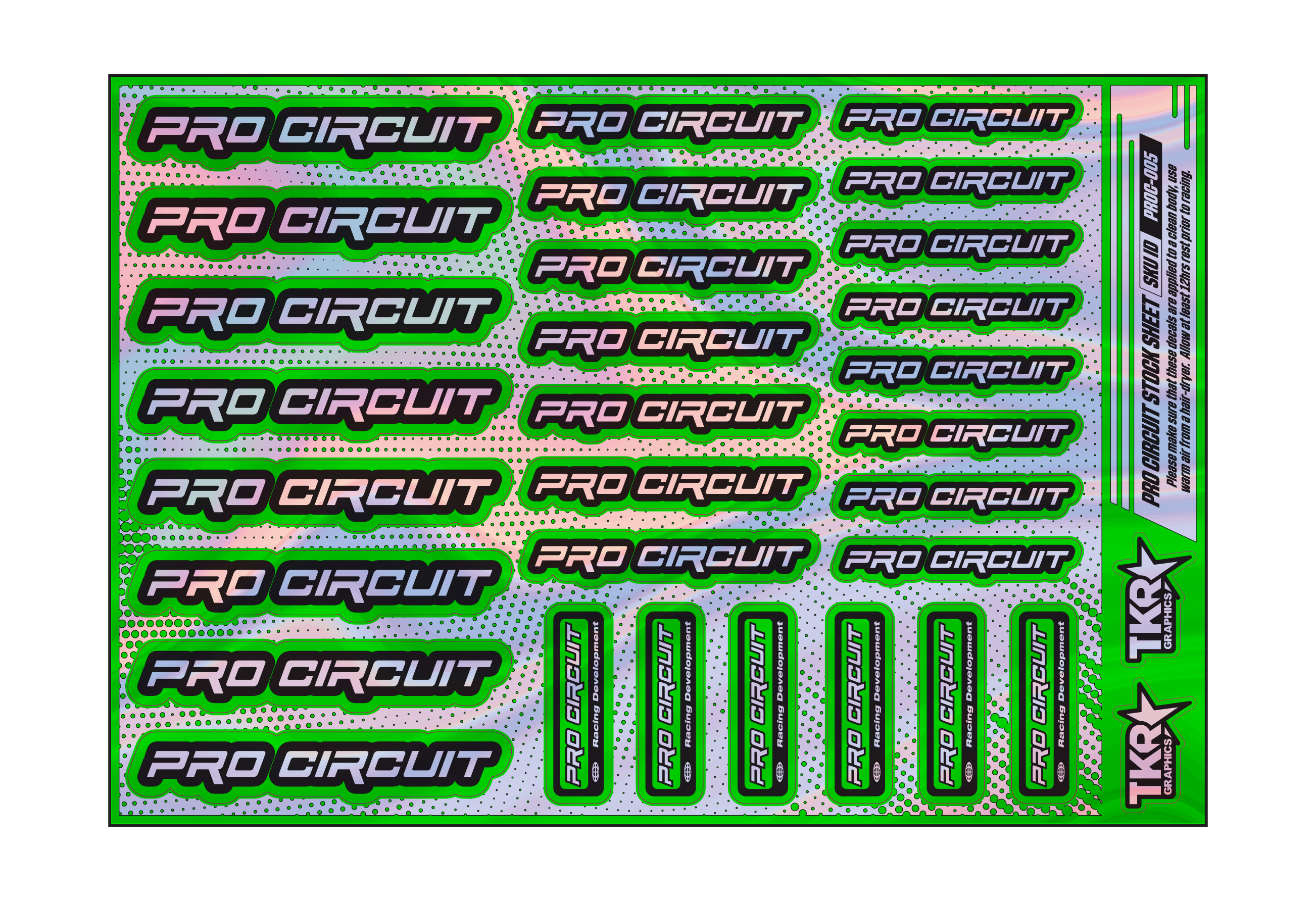 HOLOGRAPHIC PRO CIRCUIT A5 STOCK SHEET