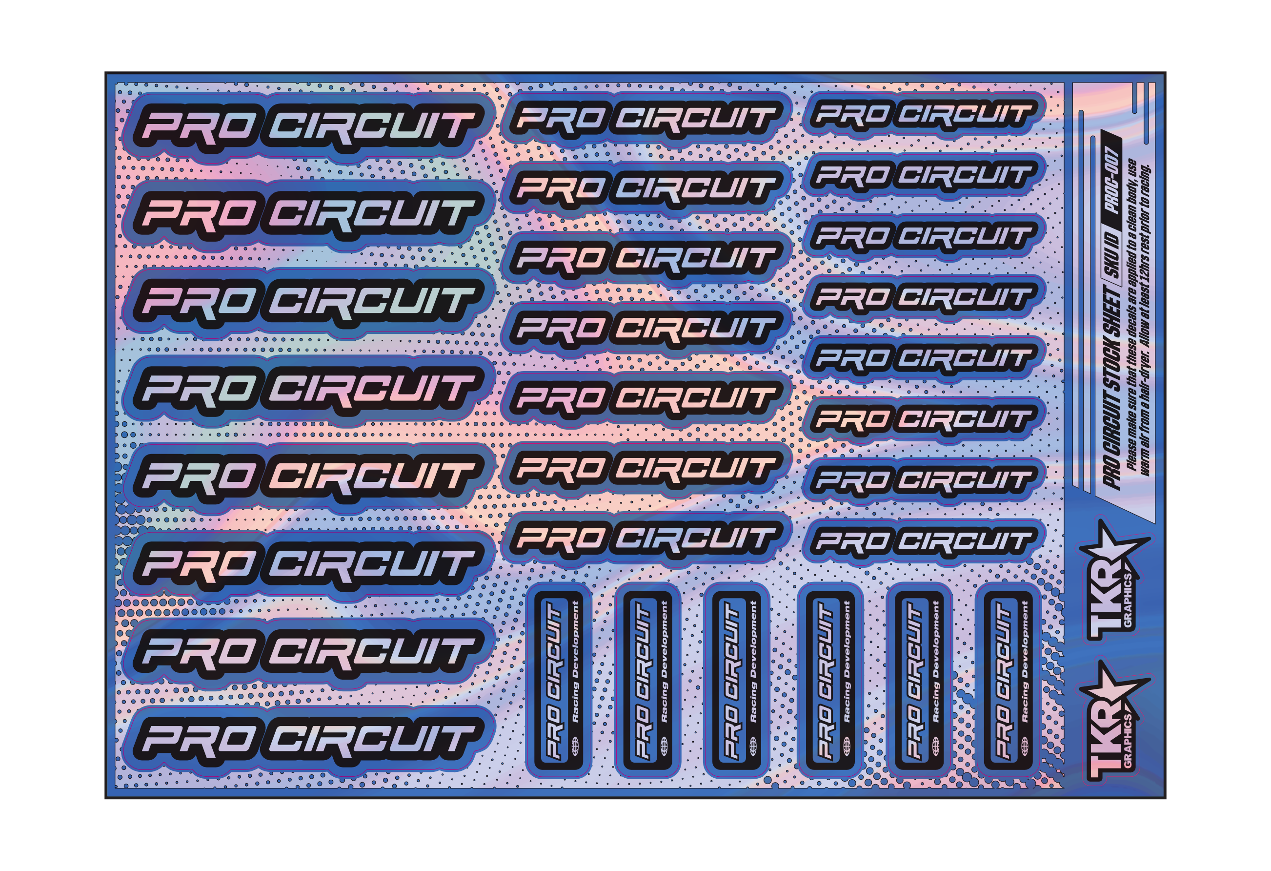 HOLOGRAPHIC PRO CIRCUIT A5 STOCK SHEET